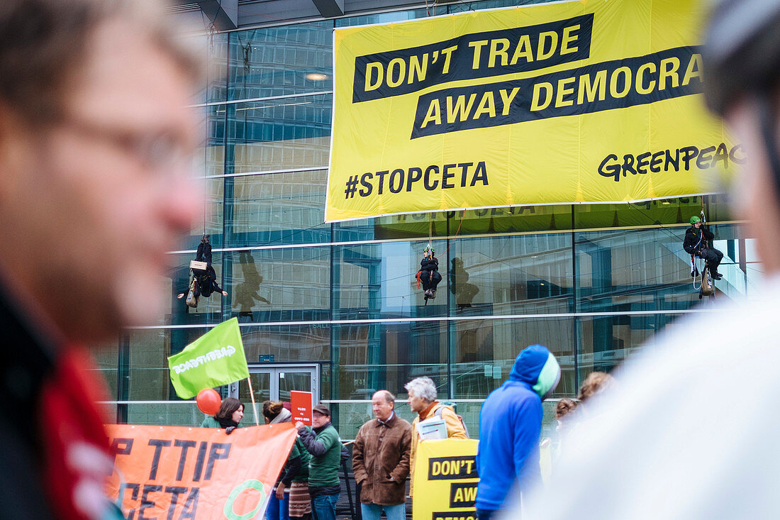 Demonstration against CETA