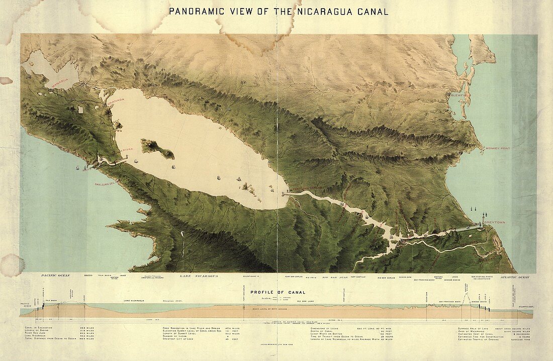 Nicaragua Canal, 1870s