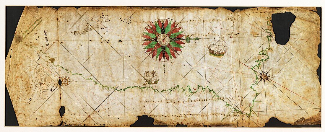 Pacific coast from Mexico to Chile, 16th century