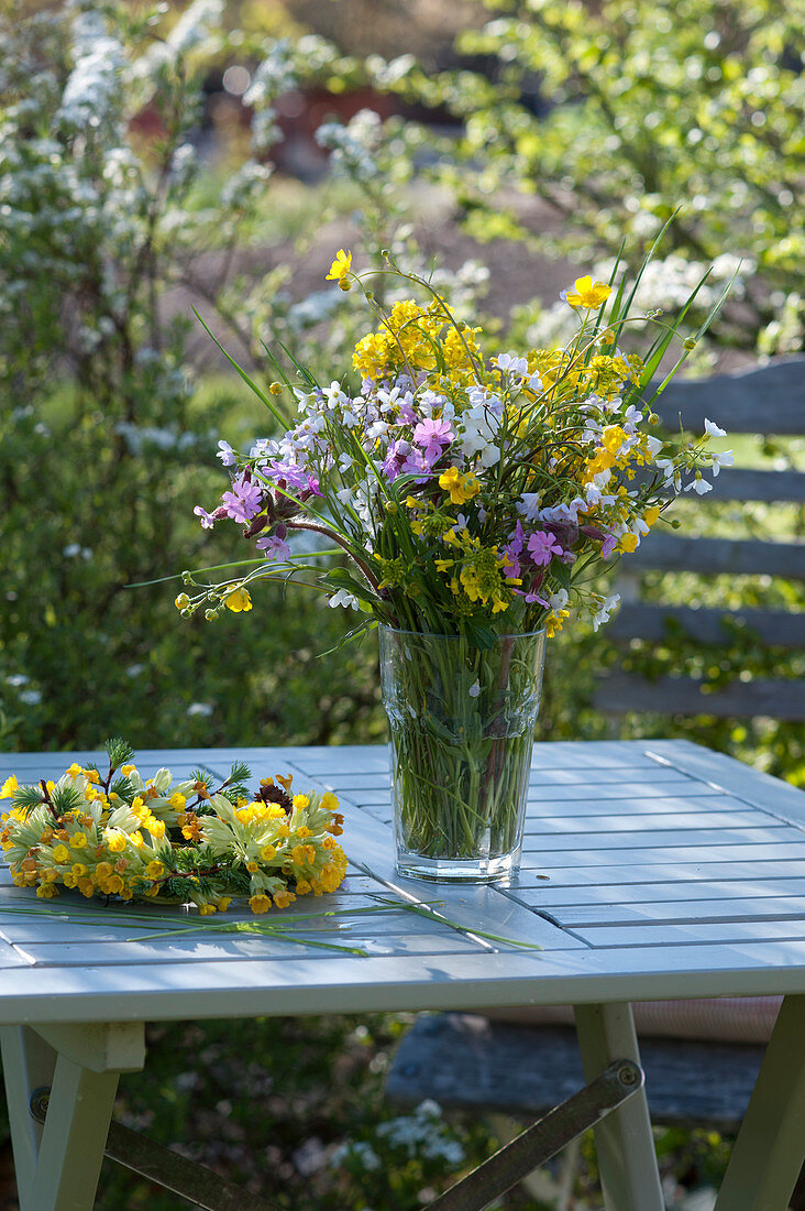 Meadow Bouquet, Ranunculus acris, Silene dioica