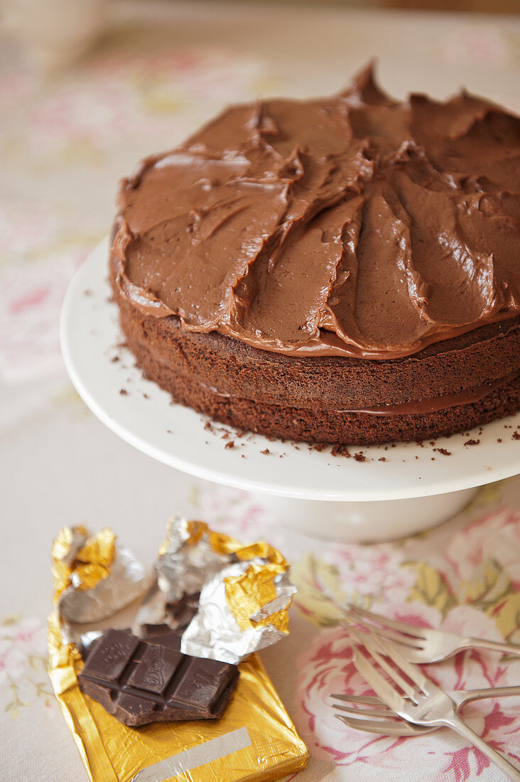 Chocolate fudge cake (afternoon tea)