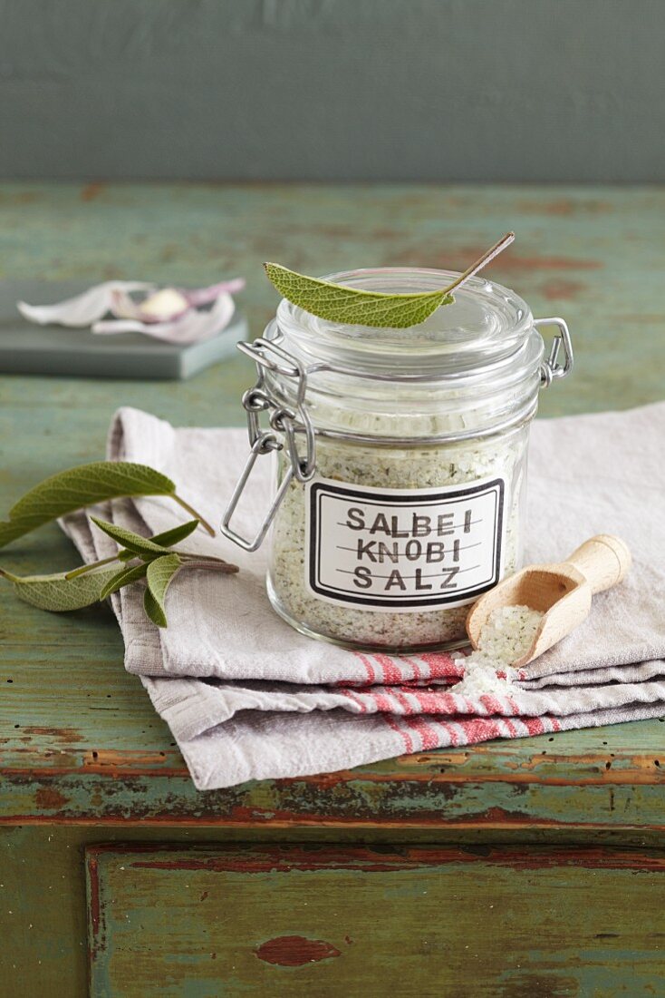 Sage and garlic salt