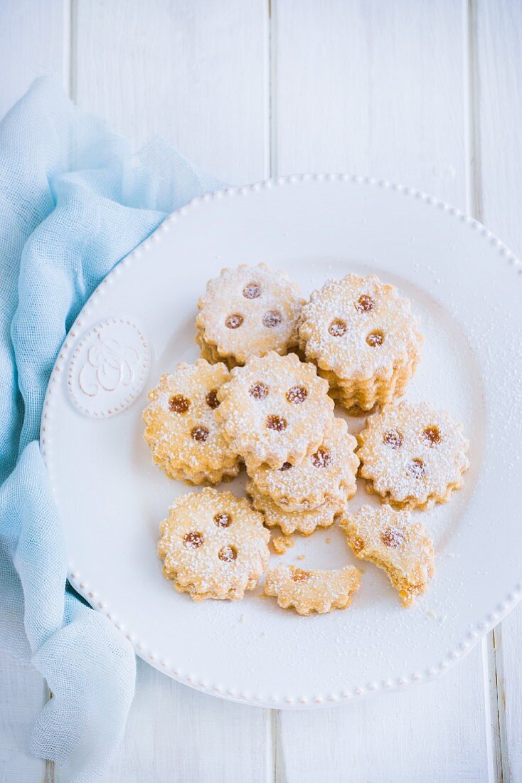 Shortbread Cookies mit Marmelade