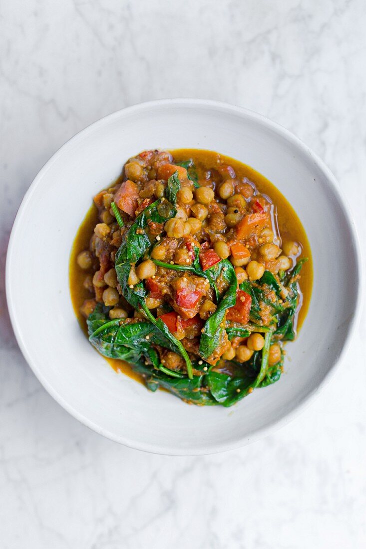 Chickpea and butternut squash curry