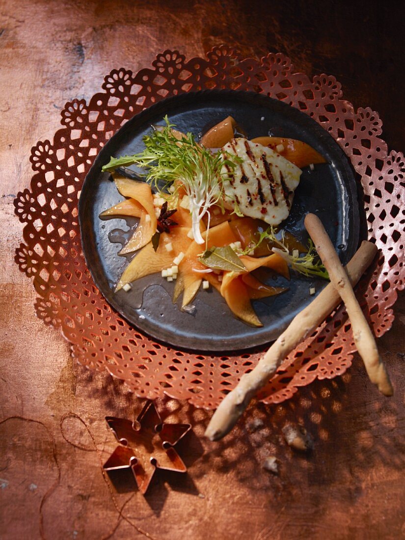 Pumpkin carpaccio (Christmas)