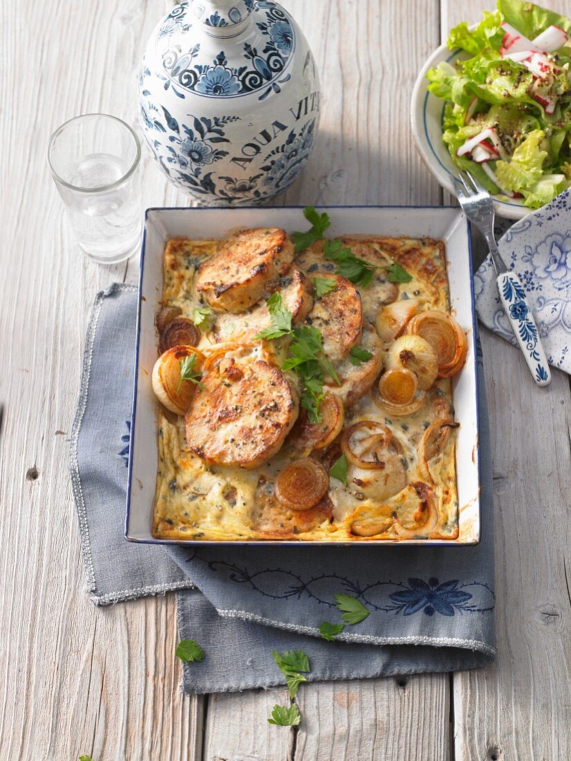 Geröstete Knödel aus dem Ofen (Bayern)