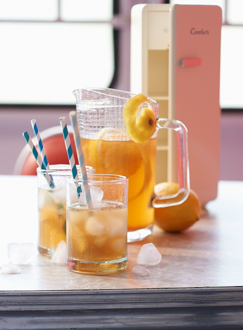 Iced tea in a diner (USA)