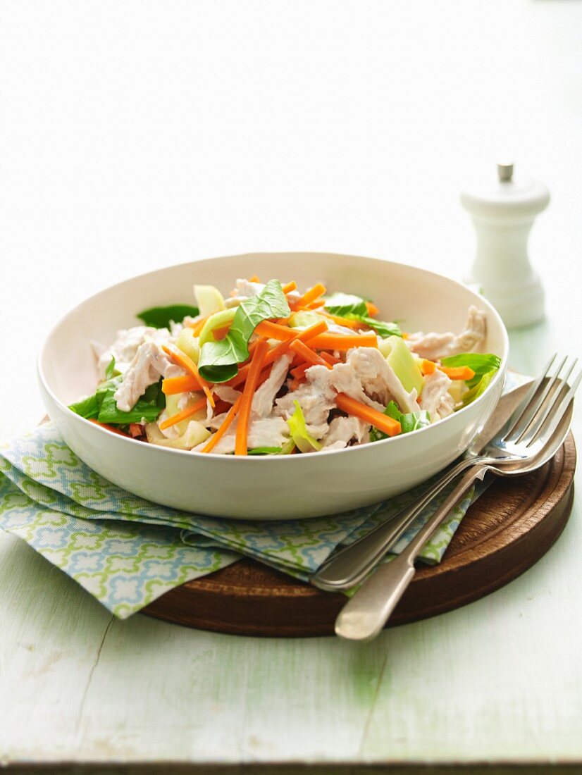 Warm Coconut Chicken Salad