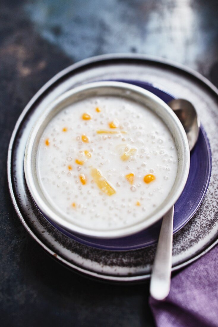 Guinatan (coconut rice soup from the Philippines)