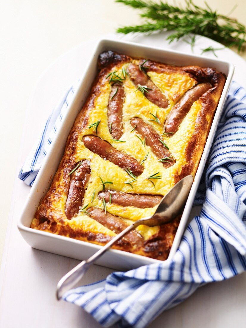 Sausage casserole with rosemary