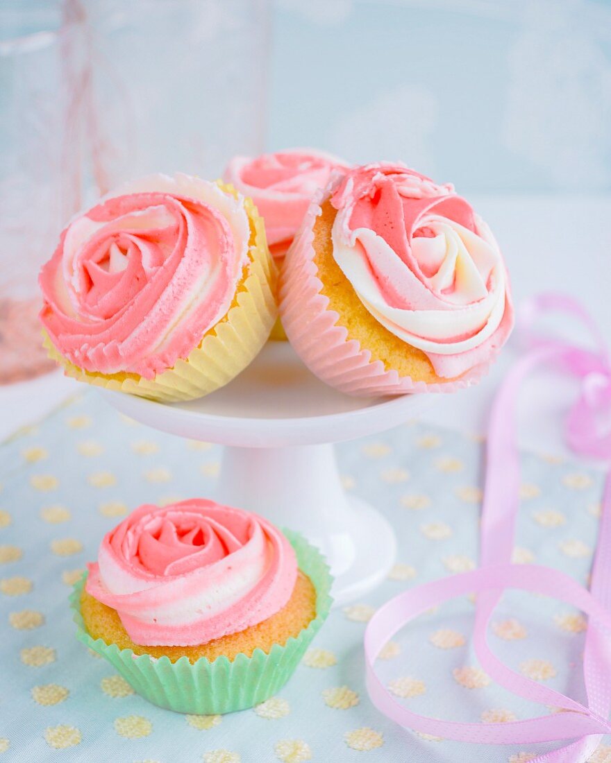 Rosen-Cupcakes