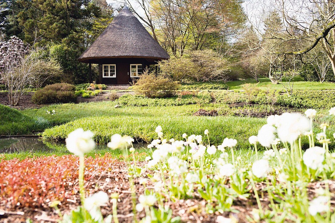 The botanical gardens in Rostock, Germany