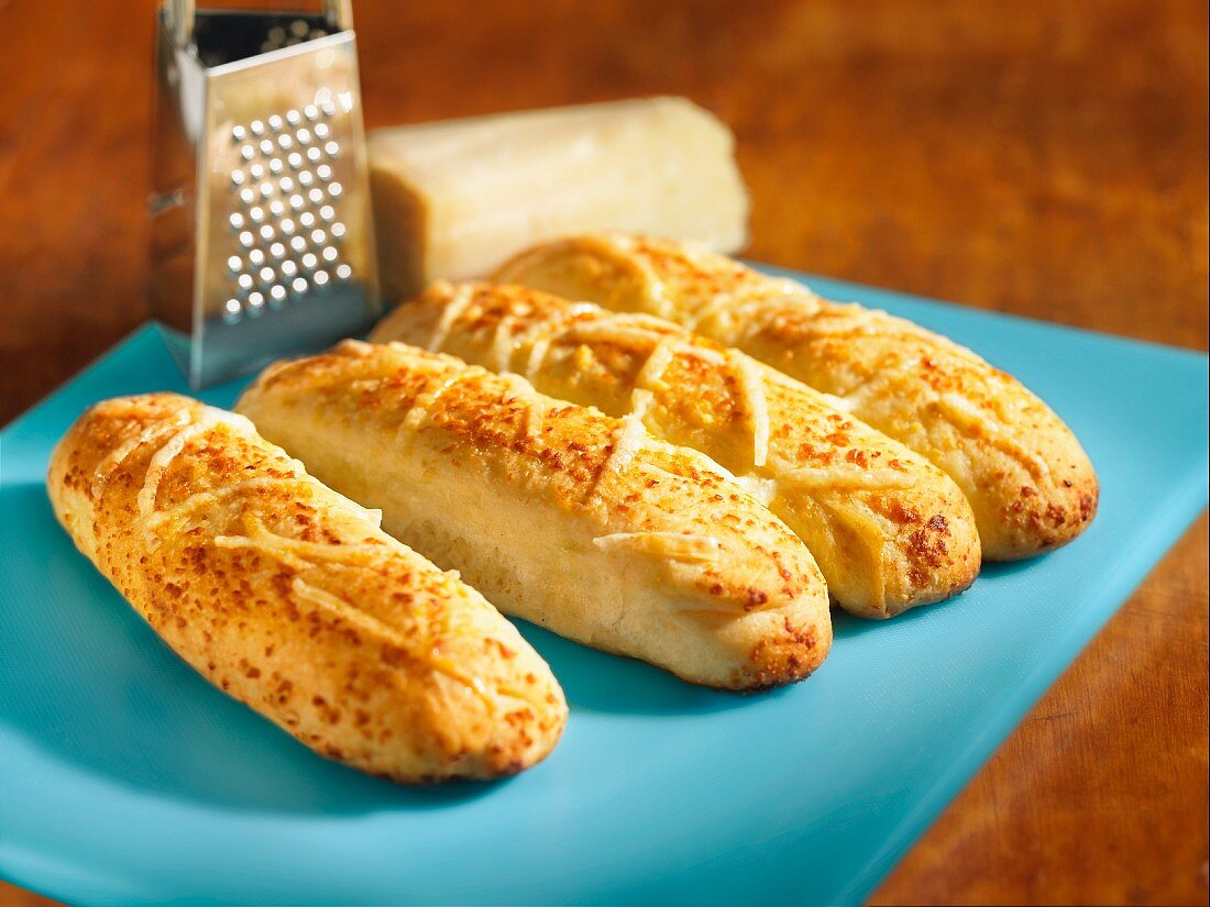 Parmesan bread loaves