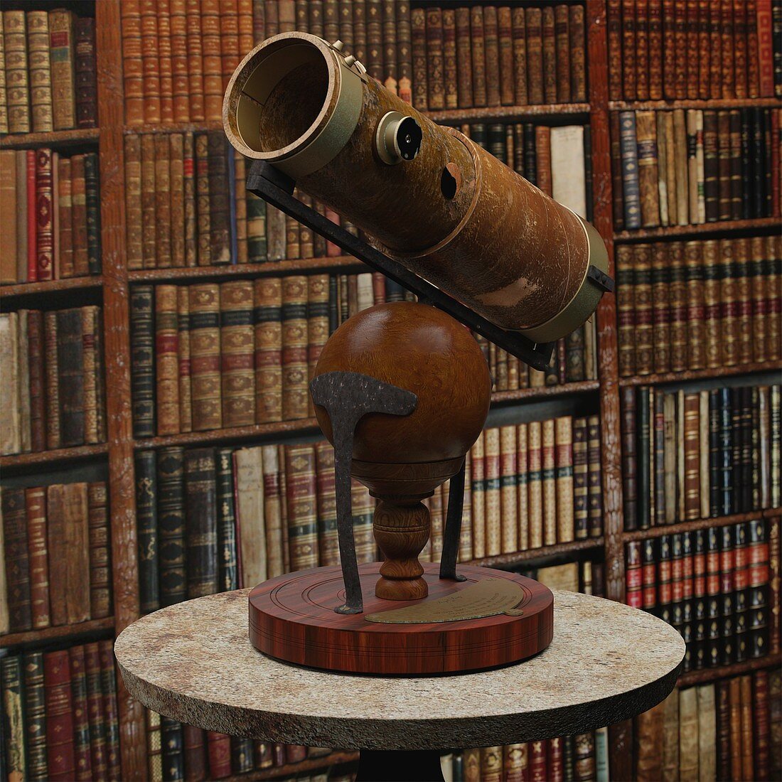 Isaac Newton's reflecting telescope