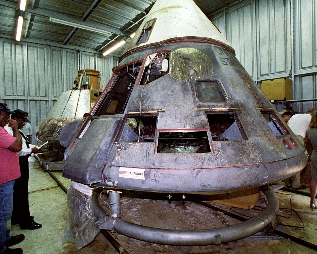 Apollo 1 wreckage inspection