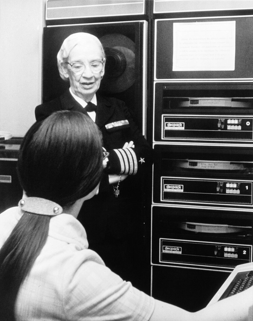 Grace Hopper, US computer scientist