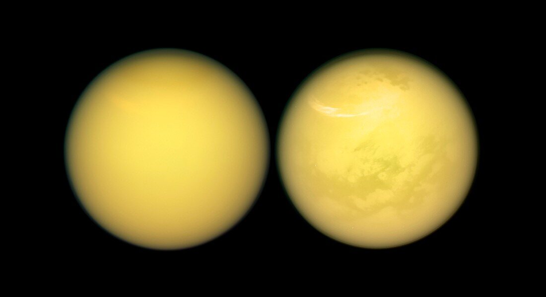 Saturn's moon Titan, Cassini images