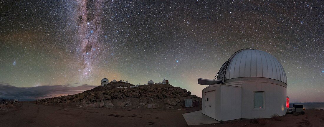 Milky Way over Cerro Tololo observatory, Chile
