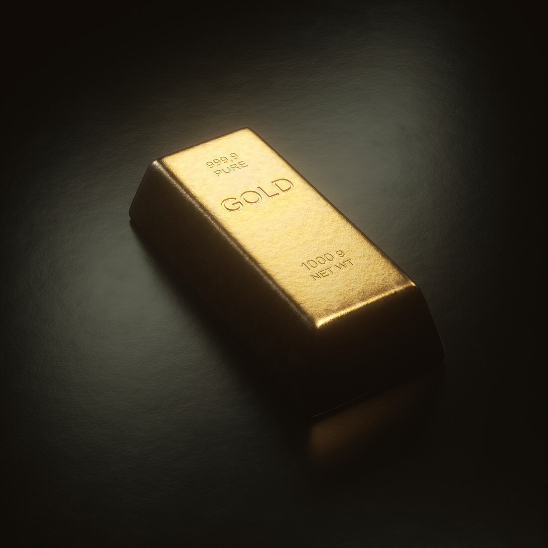 Gold bar, illustration