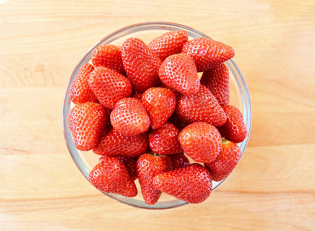 Strawberries in bowl