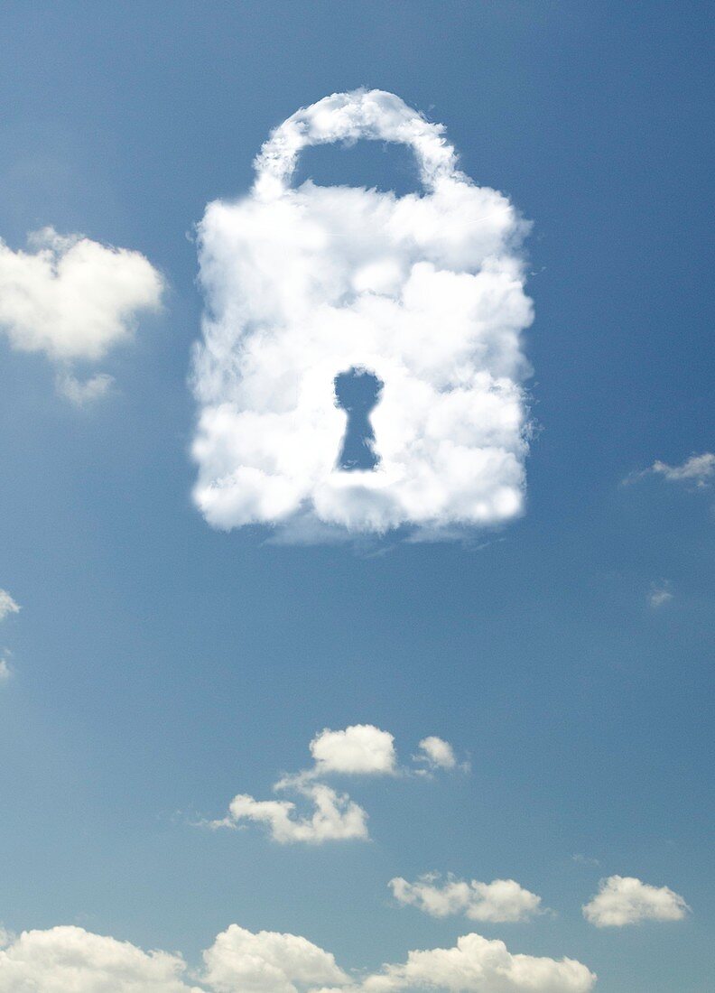 Data cloud security , illustration