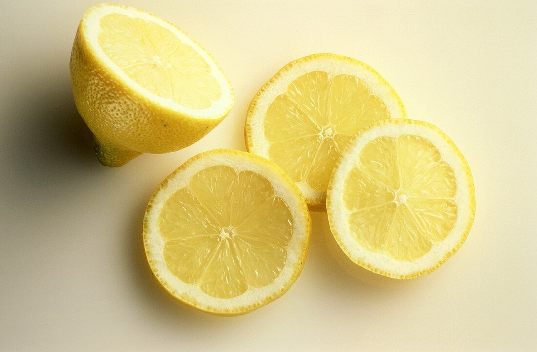 Partially Sliced Lemon