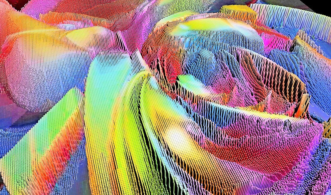 Abstract 3D-landscape