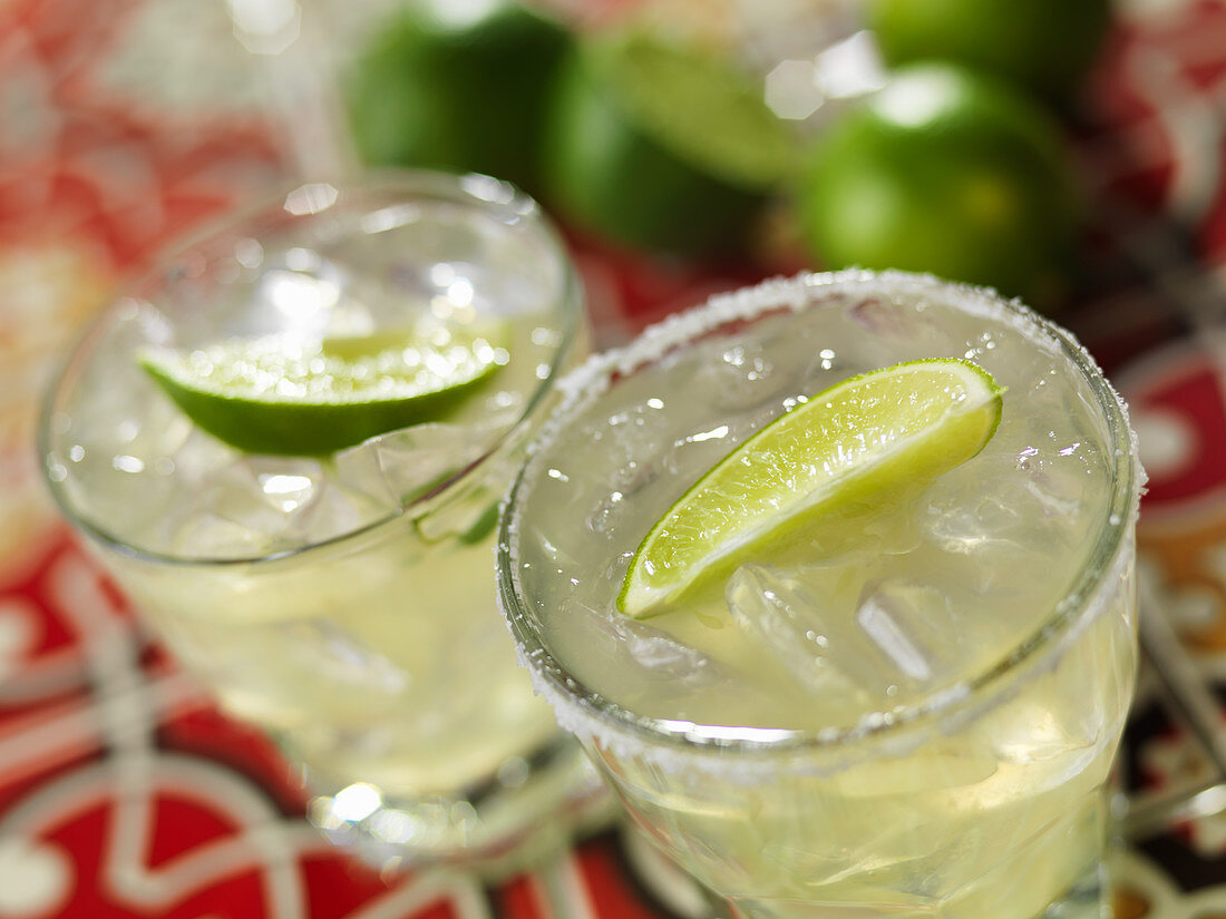 Margaritas with limes
