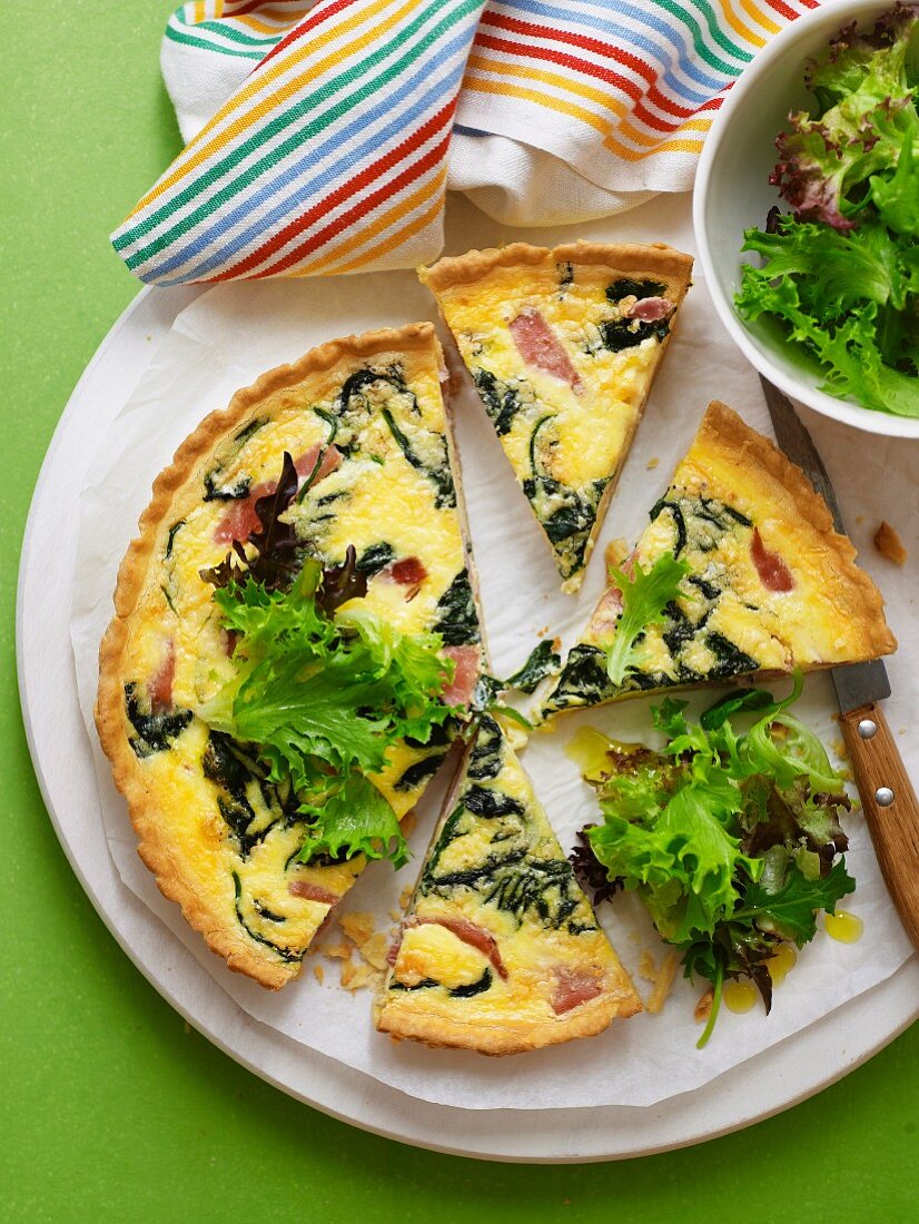 Ham and Spinach Quiche