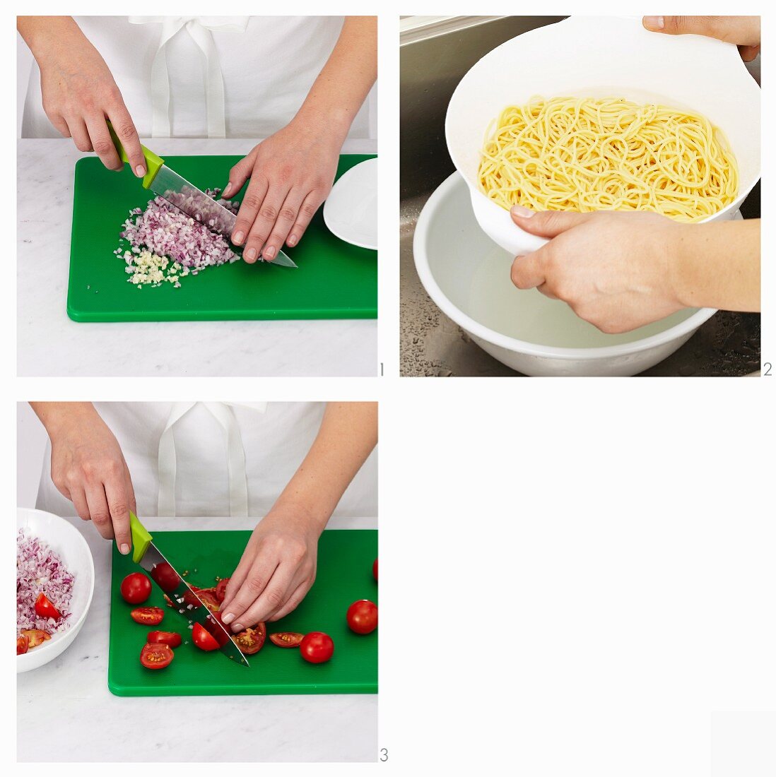 Spaghettini mit Tomaten zubereiten