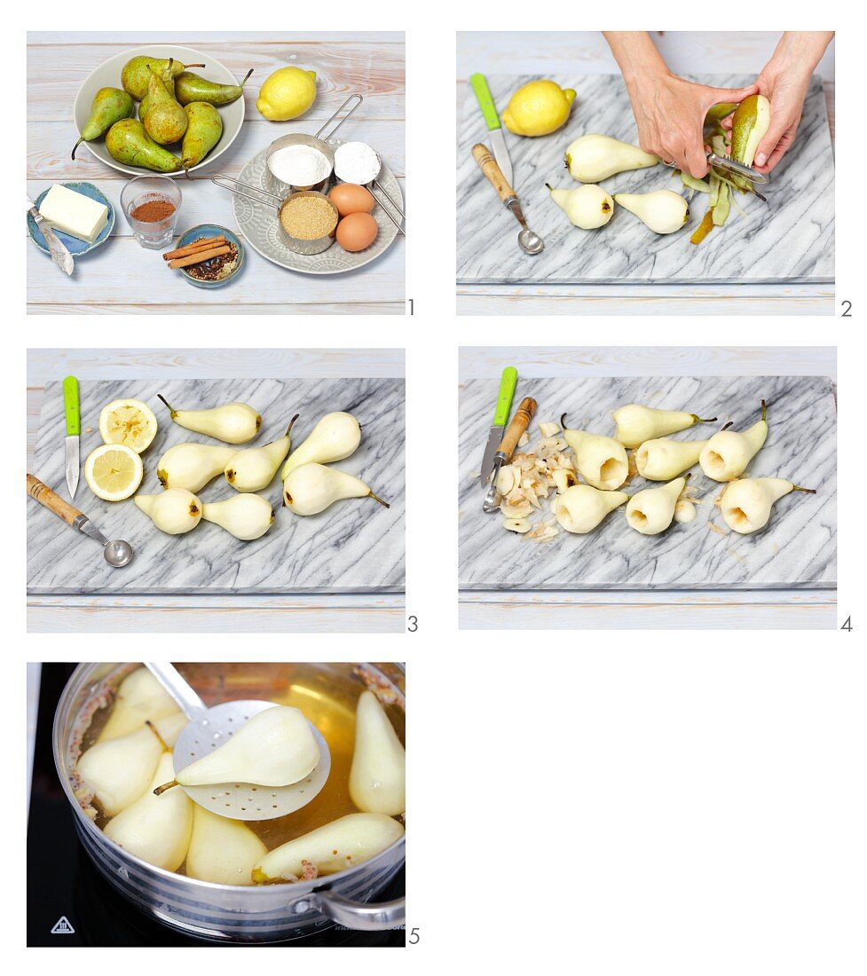 How to make poached pears