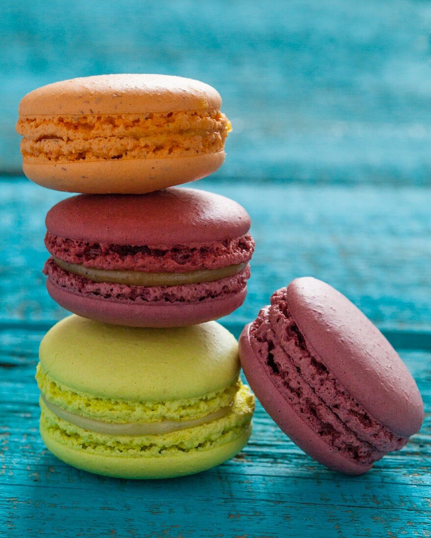 Four macarons