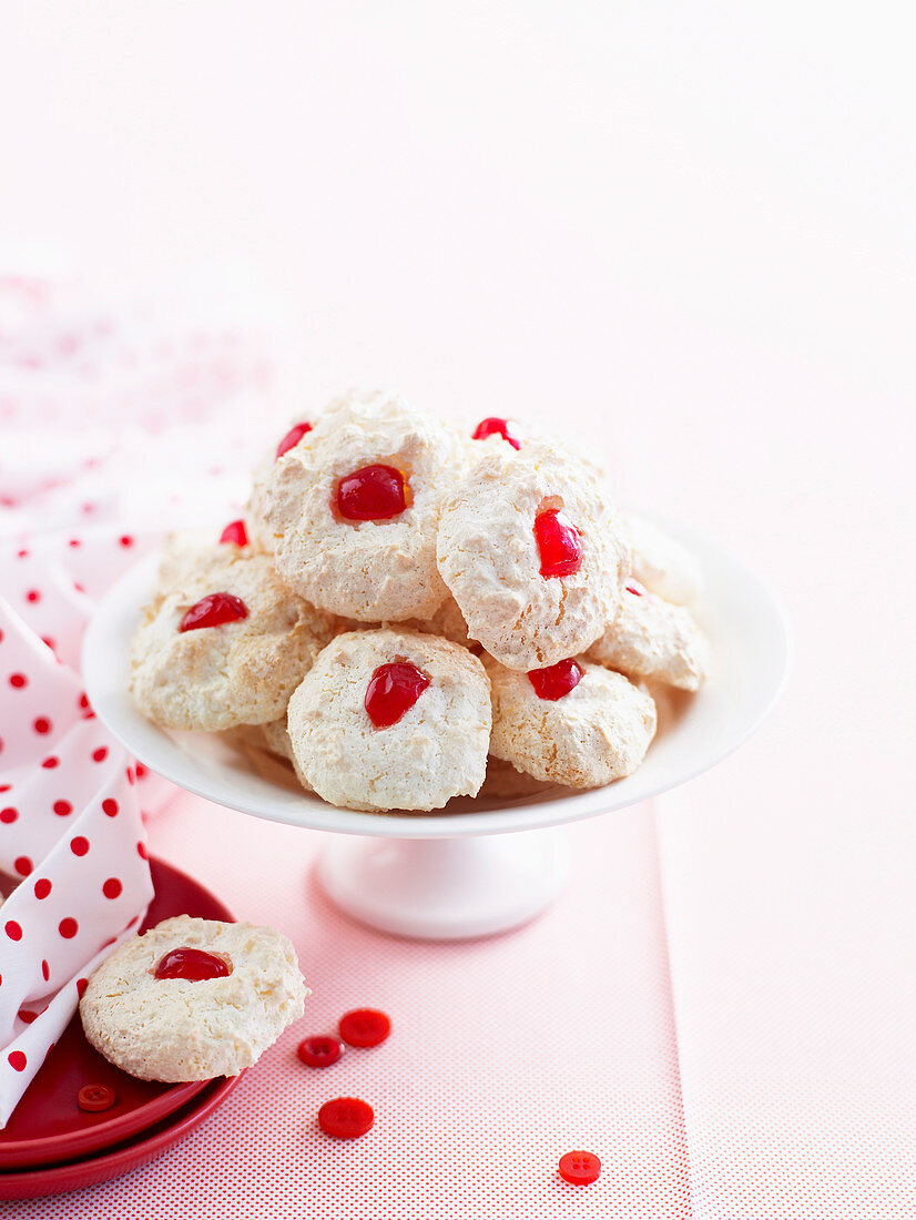 Coconut, Cranberry and White Chocolate Macaroons