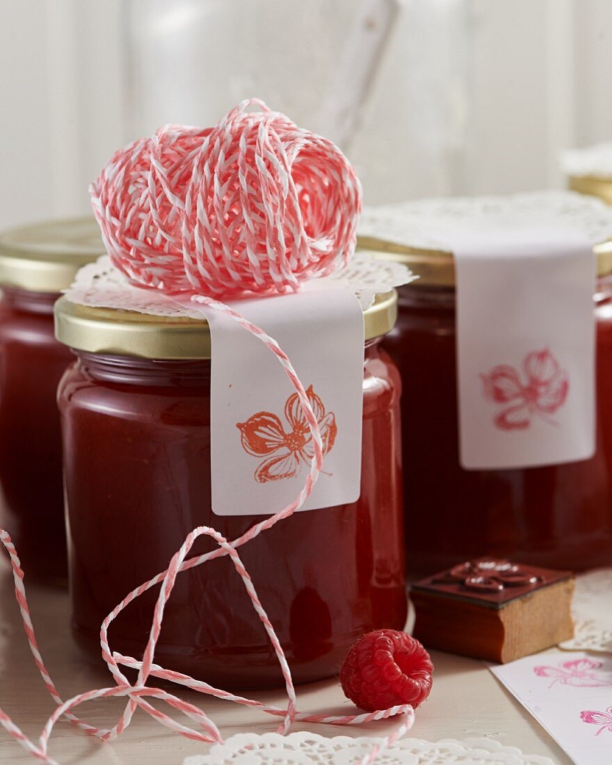 Raspberry jam with vanilla