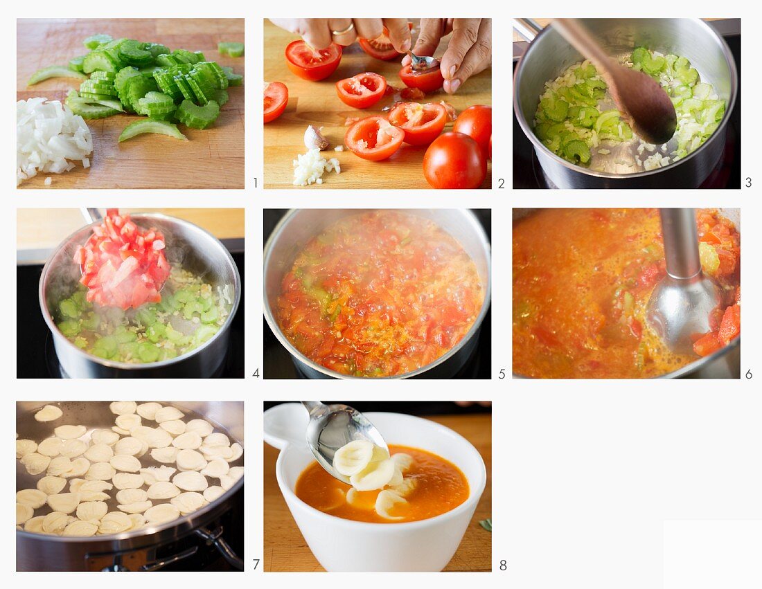 Tomatensuppe zubereiten