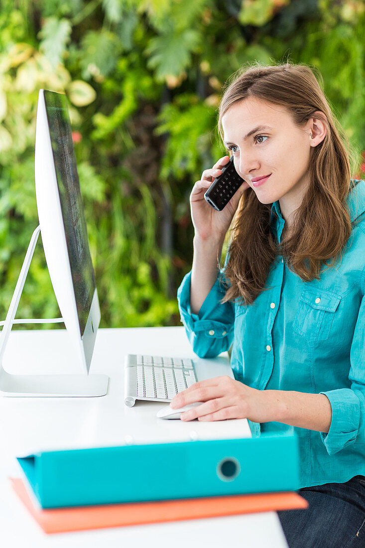 Woman on the phone