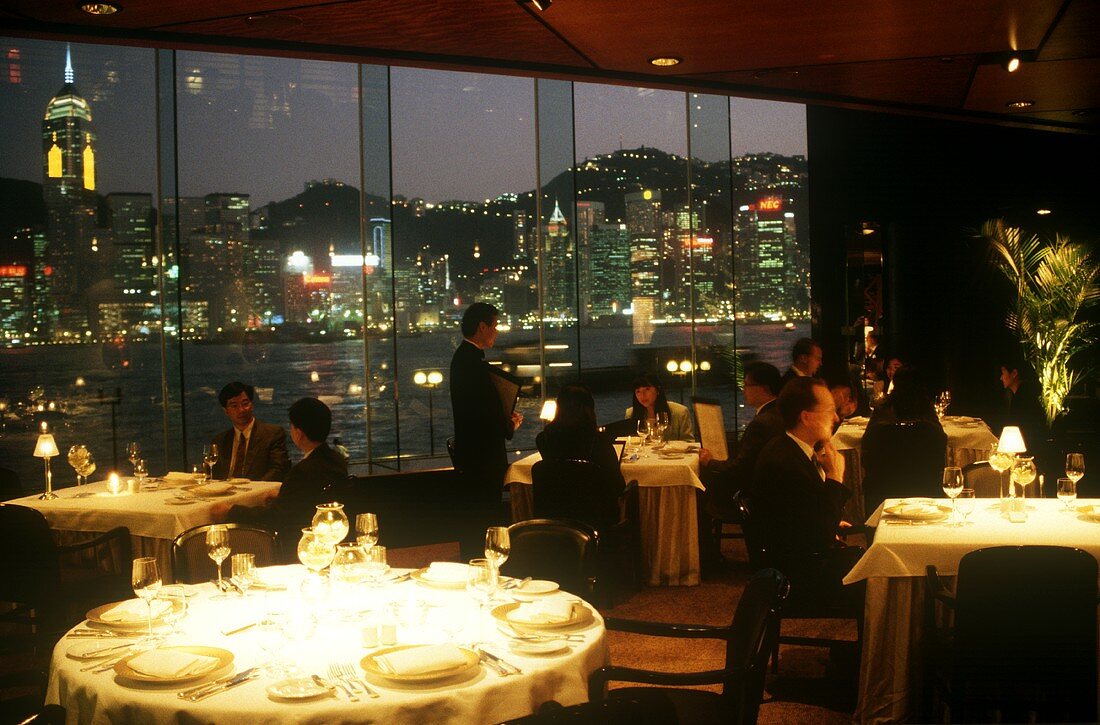 Restaurant Scene at the Regent Hotel in Hong Kong