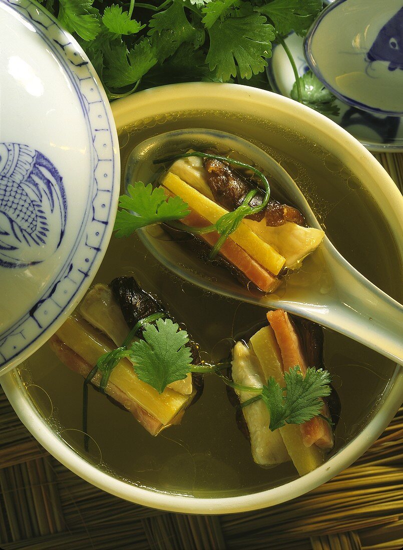 Chinese Wrapped Vegetable Soup