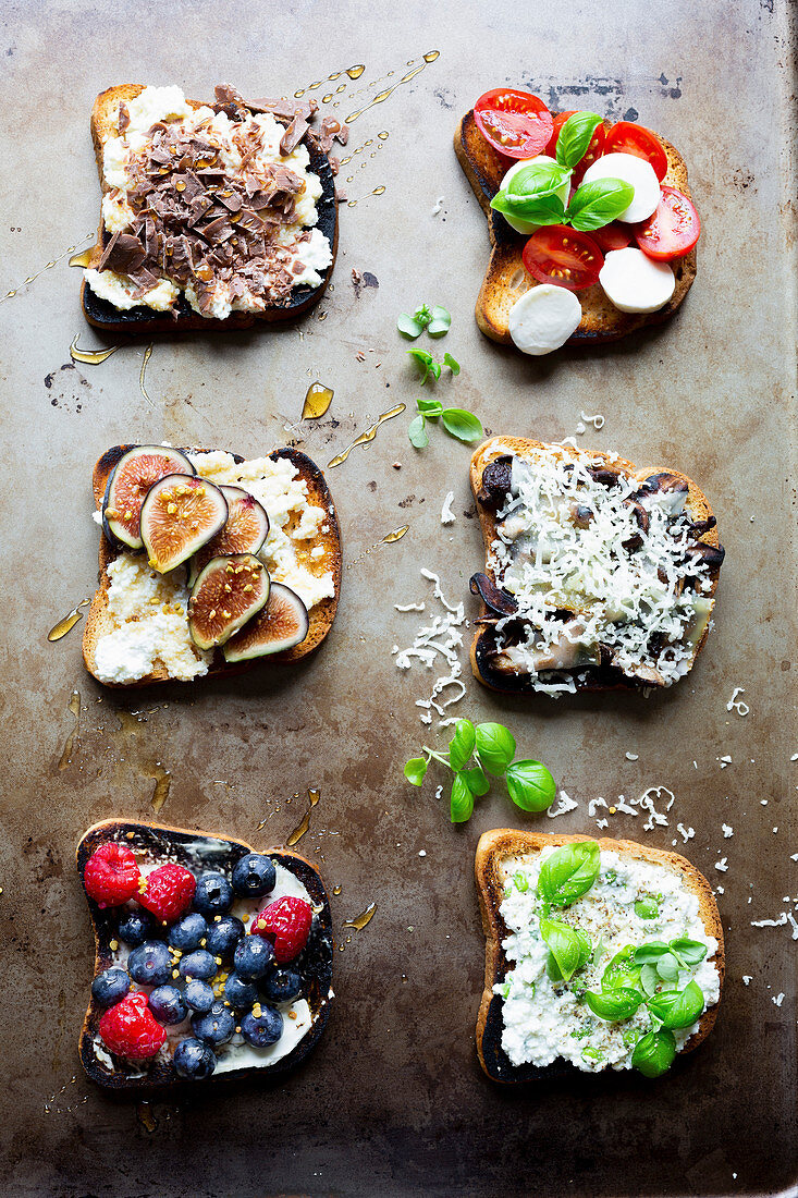 Vegetarian Open Face Sandwich Assortments