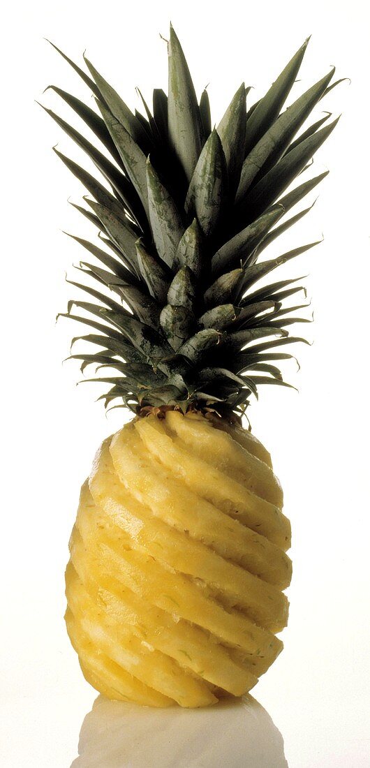 A Whole Peeled Pineapple