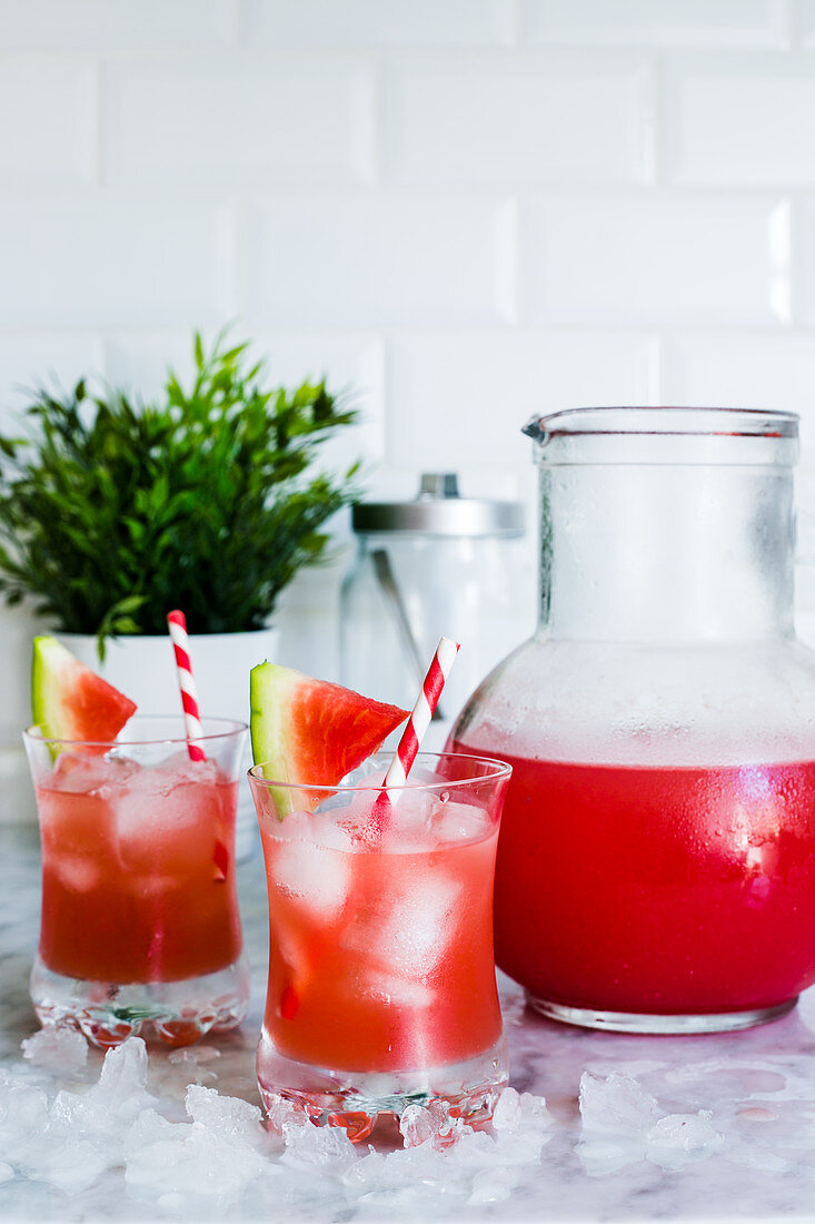 Aqua Fresca mit Wassermelone