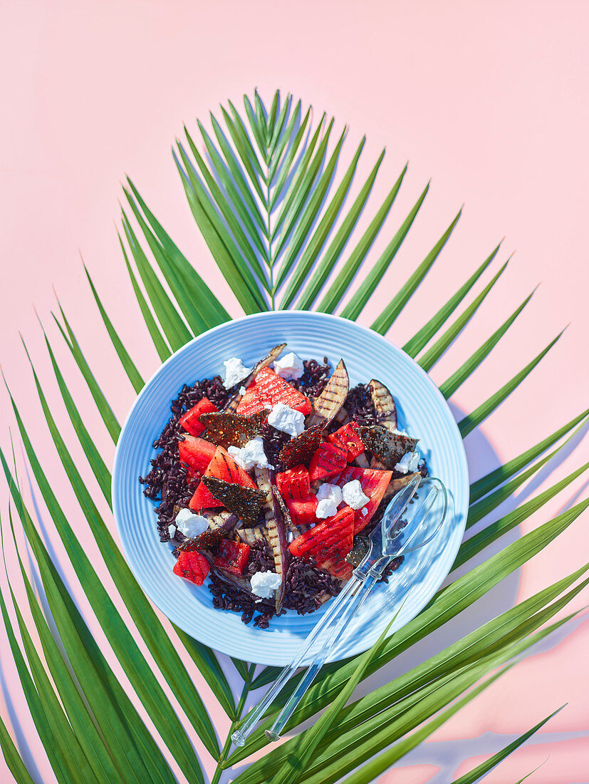 Watermelon sesame salad