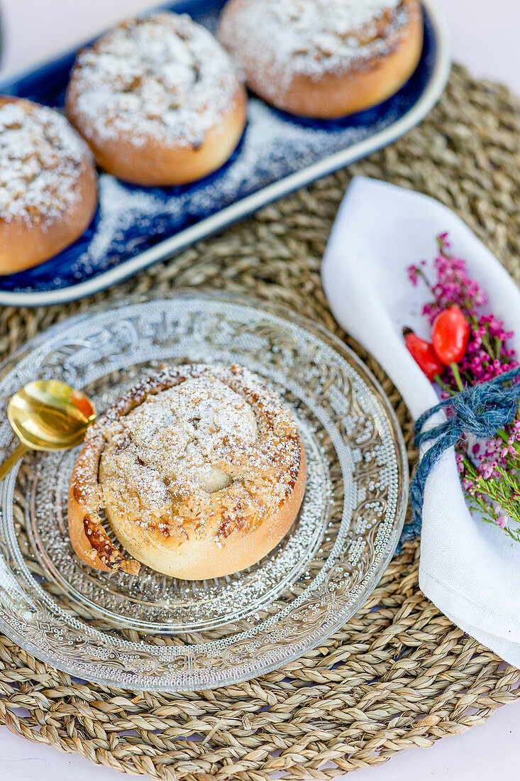 Norwegische Zimtschnecken mit Streuseln