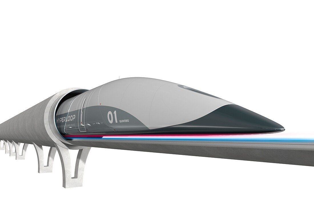 Hyperloop transport,illustration