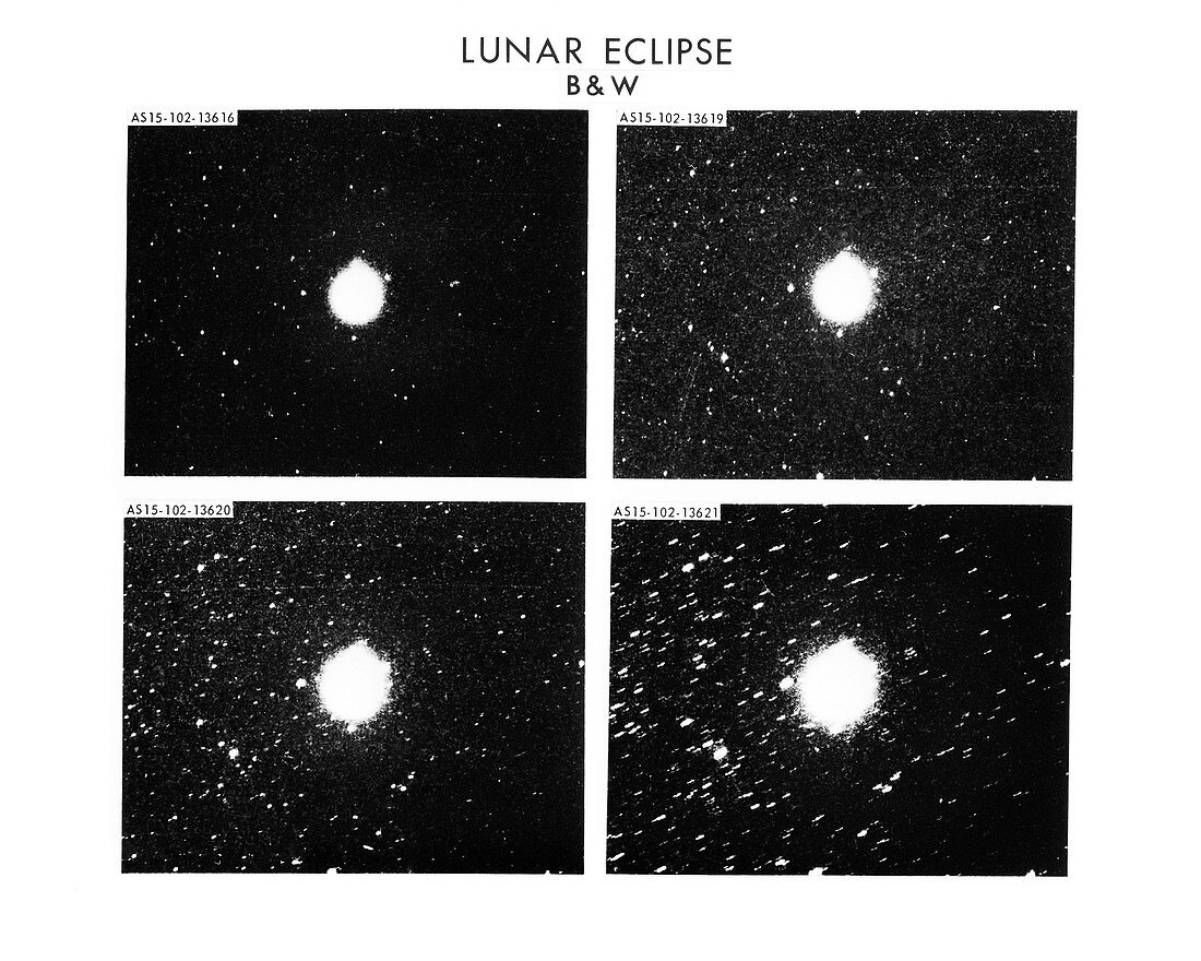 Apollo 15 lunar eclipse,August 1971
