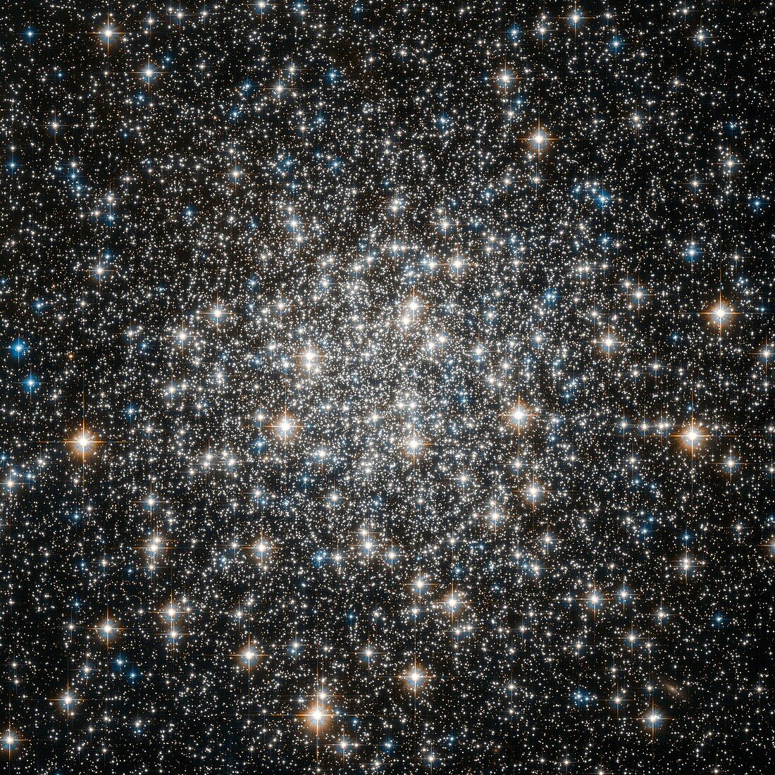 Messier 10 globular star cluster,Hubble image