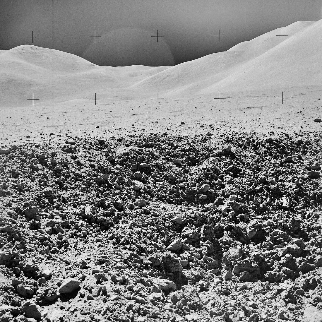 Apollo 15 lunar surface exploration,August 1971
