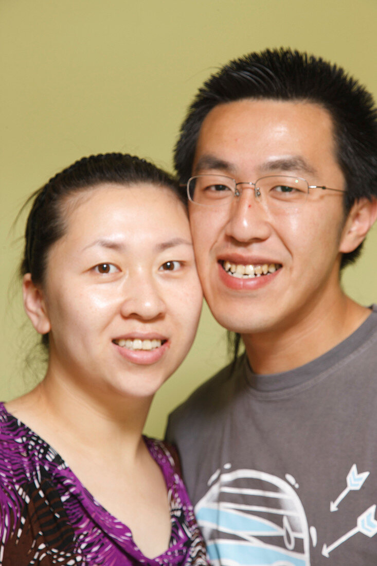Portrait of young Chinese couple