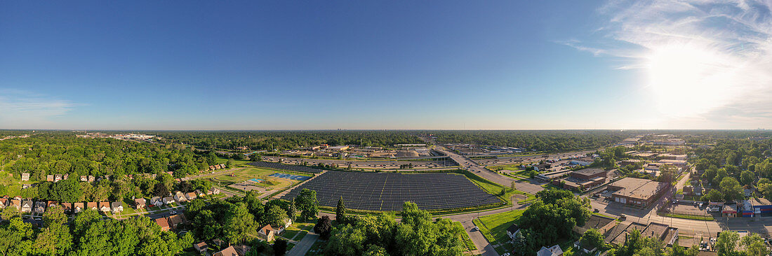 Urban solar farm,Detroit,USA