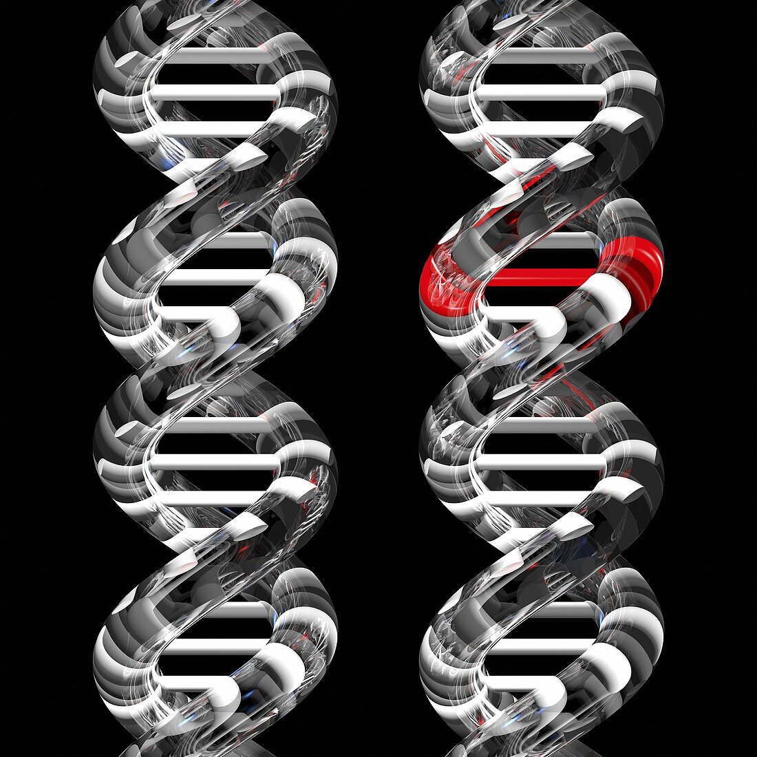 DNA mutation,conceptual image